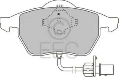 Комплект тормозных колодок, дисковый тормоз EEC купить