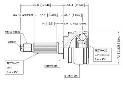 Шарнирный комплект, приводной вал VEMA купить