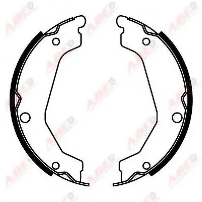 Комплект тормозных колодок, стояночная тормозная система ABE купить