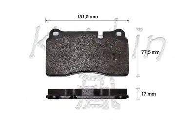 Комплект тормозных колодок, дисковый тормоз KAISHIN купить