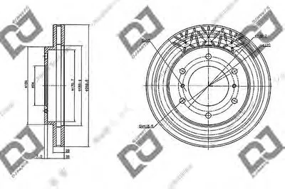 Тормозной диск DJ PARTS купить