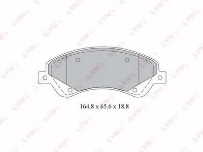 Комплект тормозных колодок, дисковый тормоз LYNXauto купить