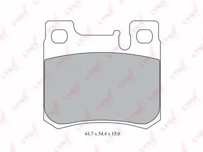 Комплект тормозных колодок, дисковый тормоз LYNXauto купить