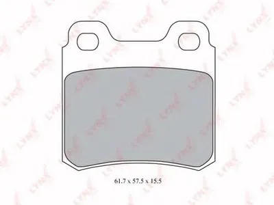 Комплект тормозных колодок, дисковый тормоз LYNXauto купить