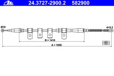 Трос, стояночная тормозная система ATE купить