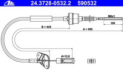 Тросик сцепления ATE купить