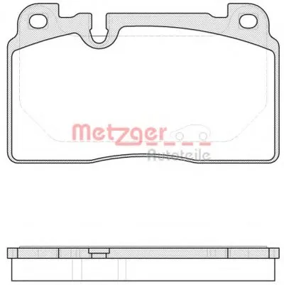 Комплект тормозных колодок, дисковый тормоз METZGER купить