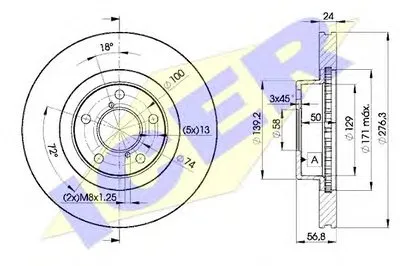 Тормозной диск ICER купить