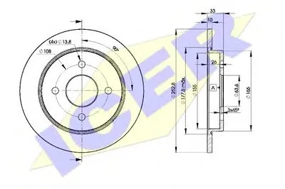 Тормозной диск ICER купить