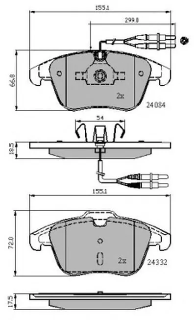 Комплект тормозных колодок, дисковый тормоз NATIONAL купить