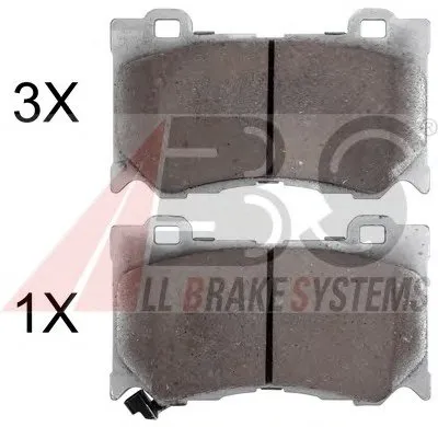 Комплект тормозных колодок, дисковый тормоз SPORTLINE A.B.S. купить