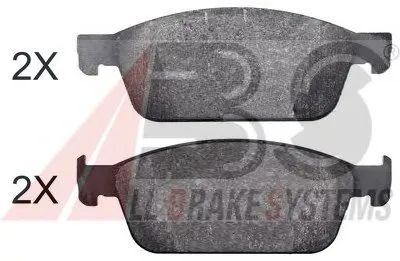 Комплект тормозных колодок, дисковый тормоз A.B.S. купить