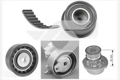 Водяной насос + комплект зубчатого ремня HUTCHINSON купить