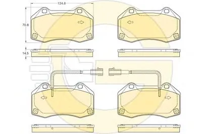 Комплект тормозных колодок, дисковый тормоз GIRLING купить