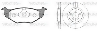 Комплект тормозов, дисковый тормозной механизм WOKING купить