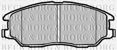 Комплект тормозных колодок, дисковый тормоз BORG & BECK купить