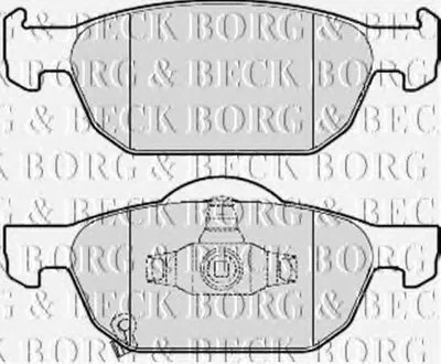 Комплект тормозных колодок, дисковый тормоз BORG & BECK купить