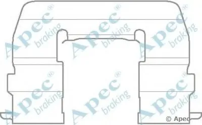 Комплектующие, тормозные колодки APEC braking купить