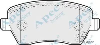 Комплект тормозных колодок, дисковый тормоз APEC braking купить