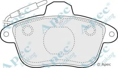 Комплект тормозных колодок, дисковый тормоз APEC braking купить