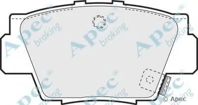 Комплект тормозных колодок, дисковый тормоз APEC braking купить