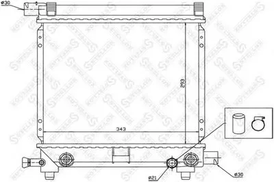 Радиатор, охлаждение двигателя STELLOX купить