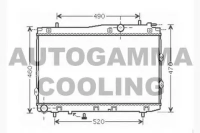 Радиатор, охлаждение двигателя AUTOGAMMA купить