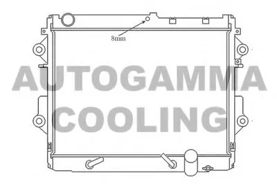 Радиатор, охлаждение двигателя AUTOGAMMA купить