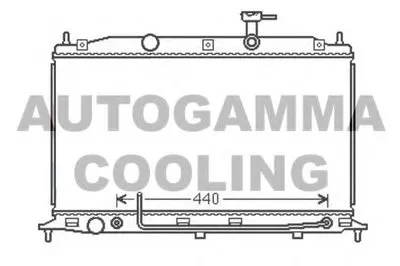 Радиатор, охлаждение двигателя AUTOGAMMA купить
