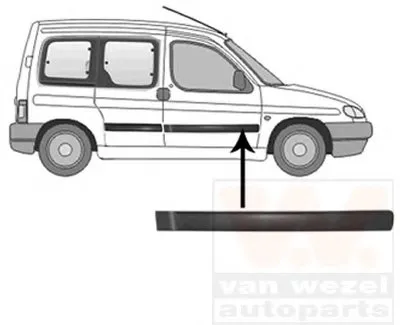Облицовка / защитная накладка, дверь VAN WEZEL купить