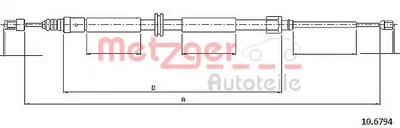Трос, стояночная тормозная система COFLE METZGER купить