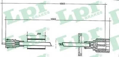 Тросик спидометра LPR купить