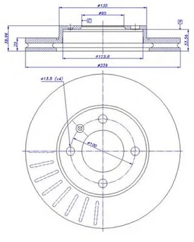 Тормозной диск HC CAR купить