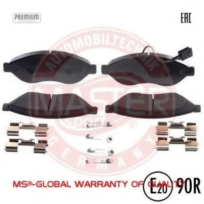 Комплект тормозных колодок, дисковый тормоз Anti-Noise MASTER-SPORT купить