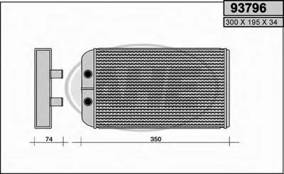 Теплообменник, отопление салона AHE купить