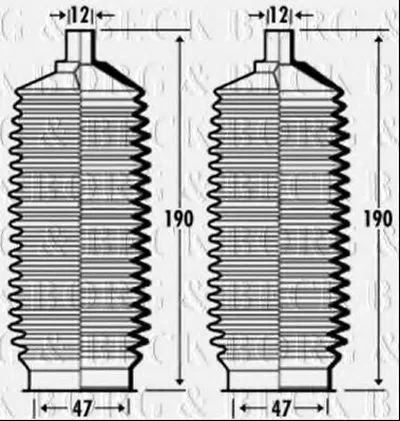Пыльник, рулевое управление BORG & BECK купить