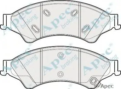 Комплект тормозных колодок, дисковый тормоз APEC braking купить