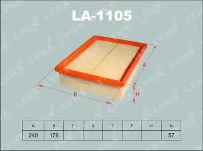 Воздушный фильтр LYNXauto купить