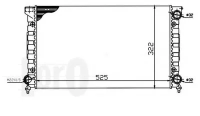 Радиатор, охлаждение двигателя LORO купить