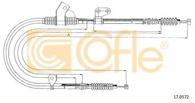 Трос, стояночная тормозная система COFLE купить