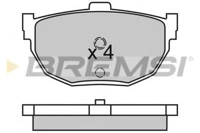 Комплект тормозных колодок, дисковый тормоз BREMSI купить