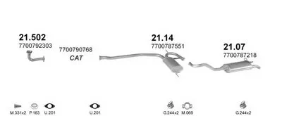 Система выпуска ОГ POLMO купить