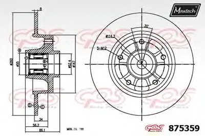 Тормозной диск R+ (Regular Plus) MAXTECH купить