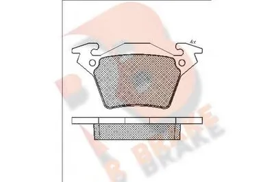 Комплект тормозных колодок, дисковый тормоз R BRAKE купить