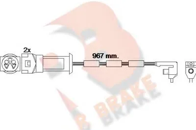 Сигнализатор, износ тормозных колодок R BRAKE купить