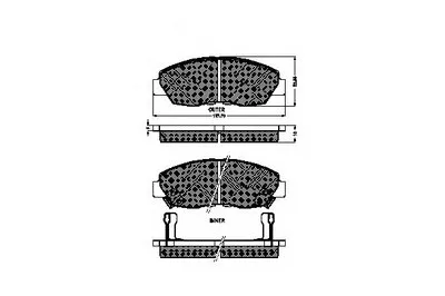 Комплект тормозных колодок, дисковый тормоз SPIDAN купить