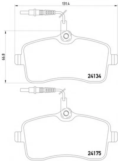 Комплект тормозных колодок, дисковый тормоз HELLA купить