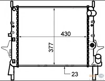 Радиатор, охлаждение двигателя BEHR HELLA SERVICE HELLA купить