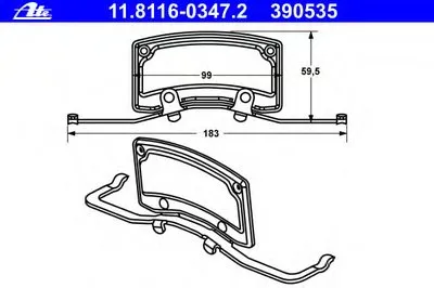 Пружина, тормозной суппорт ATE купить