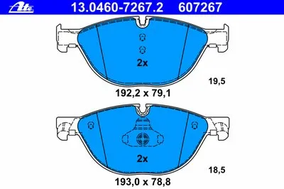 Комплект тормозных колодок, дисковый тормоз ATE купить